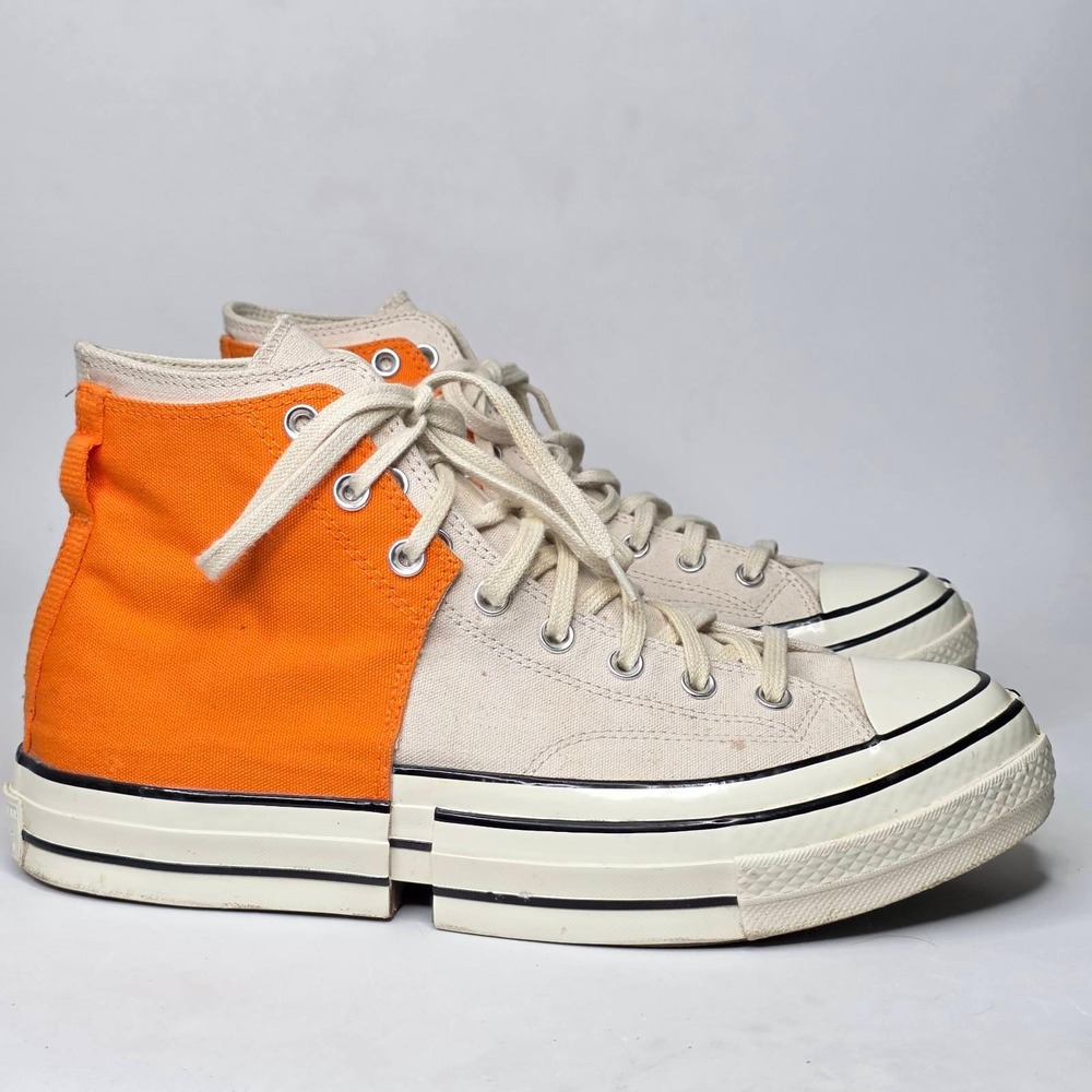 Converse Feng Chen Wang Chuck 70 Shoes Men's 11 Womens 13 Orange 2-in-1 High Top